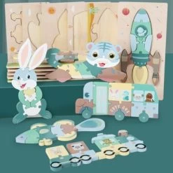 Syntek Dreidimensionales Puzzle Für Kinder Pädagogisches Bausteinspielzeug Für Kinder -Kinderspielzeugladen 30181532 03