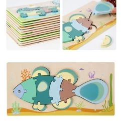 Syntek Dreidimensionales Puzzle Für Kinder Pädagogisches Bausteinspielzeug Für Kinder -Kinderspielzeugladen 30181532 05