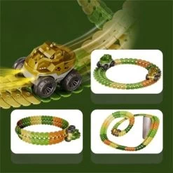 Syntek Pädagogisches Dinosaurier-Autospielzeug Für Kinder Dinosaurier-Vielfalt DIY Zusammengebautes Set -Kinderspielzeugladen 30209107 04