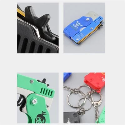 Syntek Modellpistole Aus Faltbarer Gummibandlegierung Aus Metall Anhänger Spielzeugpistole Schlüsselanhänger Für Kinder 4 Syntek Modellpistole Aus Faltbarer Gummibandlegierung Aus Metall Anhänger Spielzeugpistole Schlüsselanhänger Für Kinder – Bild 2