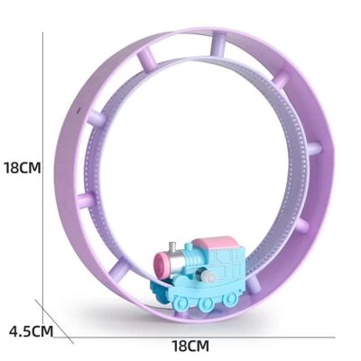 Syntek Aufziehbarer Cartoon-Spielzeugtriebwagen Purzelbahn Rundschienenzug Kinder 8 Syntek Aufziehbarer Cartoon-Spielzeugtriebwagen Purzelbahn Rundschienenzug Kinder – Bild 6