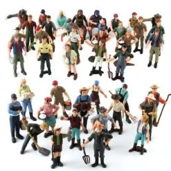 Syntek Simulation Modell Farbige Figuren Bauernhof Figuren Diy Ornamente Zeichen Mini Arbeiter Szene Modell -Kinderspielzeugladen 30418229 03
