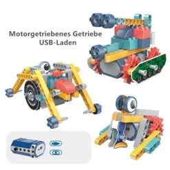 Syntek DIY Elektrische Wissenschafts- Und Bildungsbausteine Zusammengebaute Kinderspielzeuge Mit Mechanischen Getrieben Lernspielzeug Für Kinder Mit Großen Partikelbausteinen -Kinderspielzeugladen 30483066 04