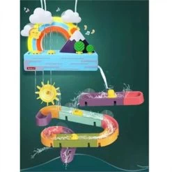 Syntek Wasserbahnspielzeug Für Kinder Rutschiges, Selbst Zusammengebautes Kinderspielzeug-Set -Kinderspielzeugladen 30483132 03