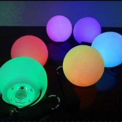 Syntek 1 Stück RGB Leuchten LED Geworfen Bälle 1 Stück Hand Requisiten Bühne Leistung Zubehör -Kinderspielzeugladen 30483136 06
