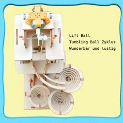 Decome Handgefertigte Bauklötze Puzzle-Spielzeug Lernspielzeug Aufzugsschienen Rollkugel DIY Kinderspielzeug 7 Decome Handgefertigte Bauklötze Puzzle-Spielzeug Lernspielzeug Aufzugsschienen Rollkugel DIY Kinderspielzeug -Kinderspielzeugladen 30520806 03