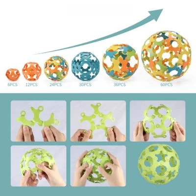 SHAOKE 36 STÜCKE Verschiedene Bausteine Pädagogisches Puzzle-Spielzeug Steckbausteine 6 SHAOKE 36 STÜCKE Verschiedene Bausteine Pädagogisches Puzzle-Spielzeug Steckbausteine – Bild 4