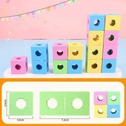 Epik 3D-Bausteine Lernspielzeug Gehirnspiele Geometrie Stapeln Formen Geometrische Feststoffe Spielzeug