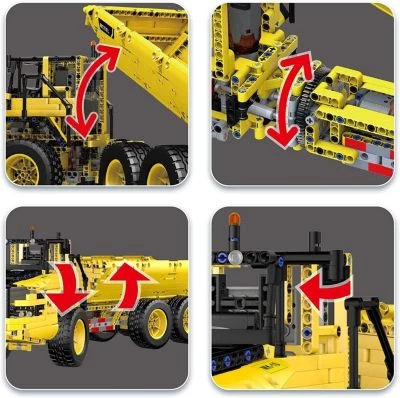 MOULD KING Konstruktionsspielsteine 17010 Muldenkipper MOC Klemmbausteine 1888Teile 8 MOULD KING Konstruktionsspielsteine 17010 Muldenkipper MOC Klemmbausteine 1888Teile – Bild 6