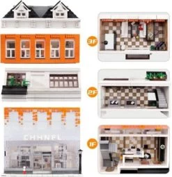 MOULD KING Konstruktionsspielsteine 16021 Architektur Geschäfte MOC Klemmbausteine 3800 Teile -Kinderspielzeugladen 30638010 03