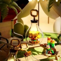 Vicabo Blumen Baustein Mit Glühbirnen Schutzhülle Bausteine Für Kinder -Kinderspielzeugladen 30789955 03