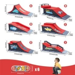 Vicabo Mini Finger Skateboard Und Ramp Zubehör Set Actionfiguren Für Kinder -Kinderspielzeugladen 31117884 04
