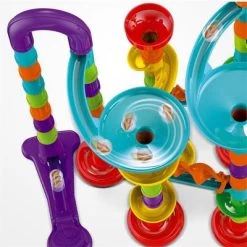 SHAOKE Baby Lernspielzeug Auswurf Variation Rutsche Bausteine ​​Spielzeug Kinder Bauen Dreidimensionale Bausteine ​​zusammen, Rohrlabyrinth, Früherziehungsspiel Kugelbahnen -Kinderspielzeugladen 31135507 03