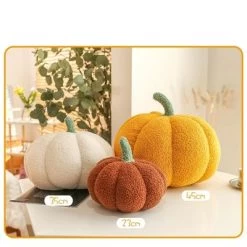 Syntek Kürbiskissen Plüsch Kinderspielzeug Kürbisförmiges Sofakissen, Spielzeug -Kinderspielzeugladen 31239175 03