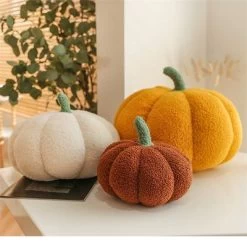 Syntek Kürbiskissen Plüsch Kinderspielzeug Kürbisförmiges Sofakissen, Spielzeug -Kinderspielzeugladen 31239175 05