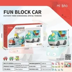 Debuy GmbH Spielzeugautoblöcke Frühes Lernen Bauklotzspielzeug