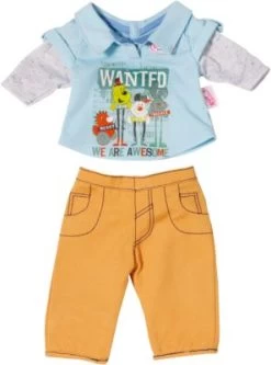 BABY Born® Puppenkleidung Longsleeve, Orange Hose, 43 Cm