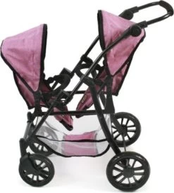 CHIC 2000 Tandem-Buggy Puppenzwillingswagen TWINNY, Jeans Pink 8 CHIC 2000 Tandem-Buggy Puppenzwillingswagen TWINNY, Jeans Pink -Kinderspielzeugladen 6681593 03