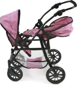 CHIC 2000 Tandem-Buggy Puppenzwillingswagen TWINNY, Jeans Pink 9 CHIC 2000 Tandem-Buggy Puppenzwillingswagen TWINNY, Jeans Pink -Kinderspielzeugladen 6681593 04