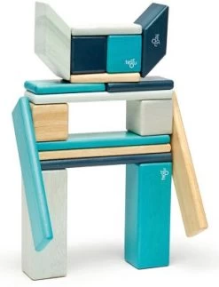TEGU 5700509 Magnetisches Holzset Blau, 24 Teile 8 TEGU 5700509 Magnetisches Holzset Blau, 24 Teile -Kinderspielzeugladen 8305022 02